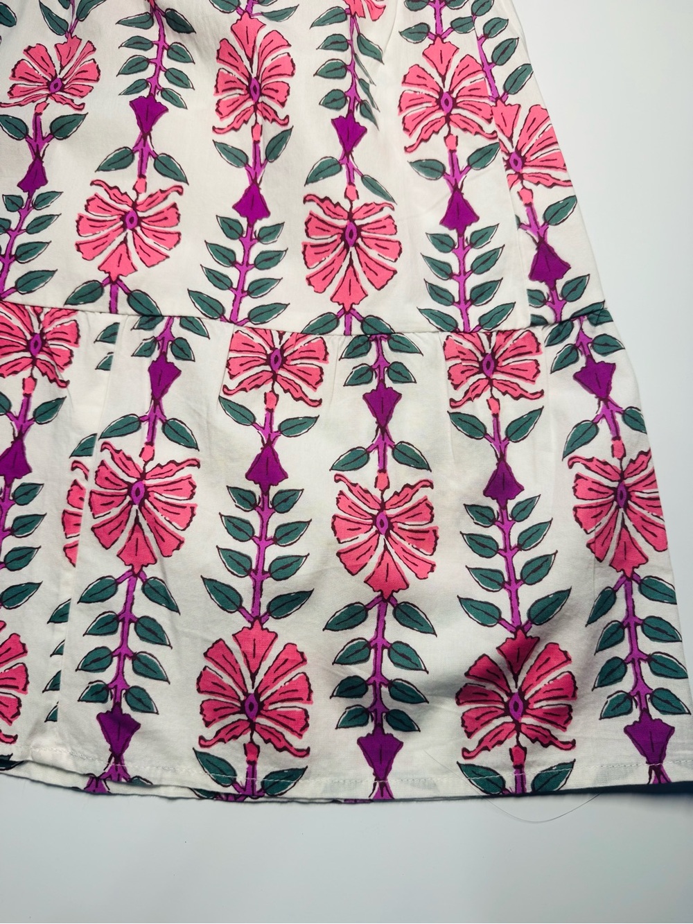 J.CREW Printed V-Neck Puff-Sleeve Maxi Dress Sz 4 Ivory Flamingo Floral NWOT - Picture 2 of 9